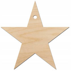 Anhänger aus Holz - Sternchen - Dekor
