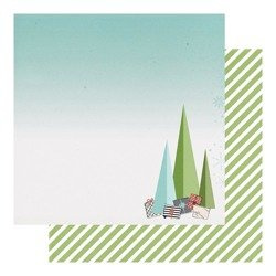 FANCY PANTS DESIGNS 30x30cm doppelseitig Scrapbooking Design Paper, Christmas Tree