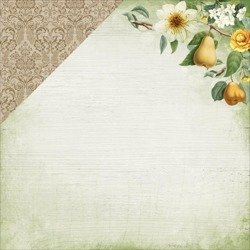 KAISERCRAFT 30x30cm doppelseitig Scrapbooking Papier Designpapier 150g Sweet Pear