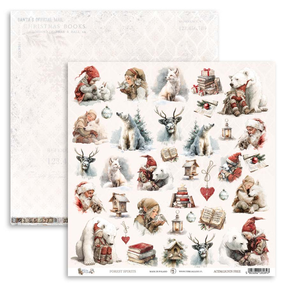 Scrapbooking Papier Set 30x30 cm  - UHK Gallery - White Whispers