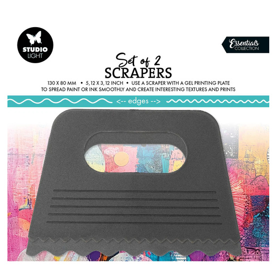 Gelplattenschaber - 2er-Satz. - SL Scrapers nr 01 - Studio Light