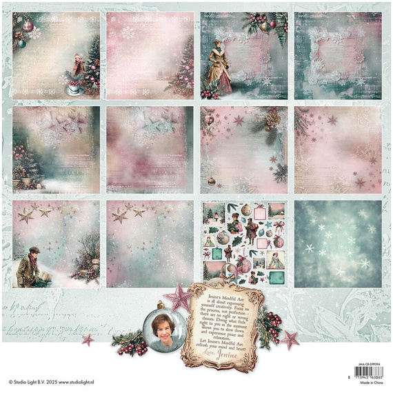 STUDIOLIGHT Set 12 Blatt 30x30cm doppelseitig Scrapbooking Papier - Festive Nostalgia