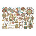 STAMPERIA  Ephemera Cards - Christmas Greetings