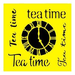 Mixed Media Schablone STENCIL für Decoupage Scrapbooking 16x16, 