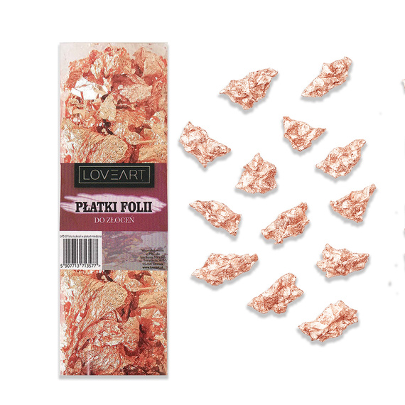 GOLDFOLIE Folie Vergolden Flocken Vergoldung 1.5g, Kupfer