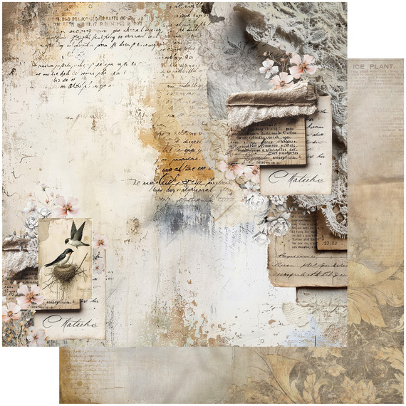 ALCHEMY OF ART 24Blatt 15x15cm doppelseitig Scrapbooking Papier, In shades of blue