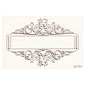 SCRAPINIEC Dekorpappe Die Cut Chipboard Dekoration Ornament, Schild Rahmen