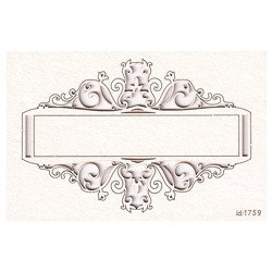SCRAPINIEC Dekorpappe Die Cut Chipboard Dekoration Ornament, Schild Rahmen