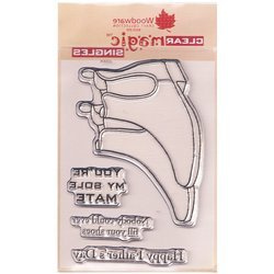 WOODWARE Transparent Stempeln Set Motivstempel Clear Stamps, Herrenschuhe JGS424