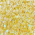 LOVEART SEQUINS für Handwerk Runde Lose schillernd Pailletten 9mm/15g, gelb
