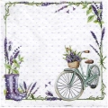 SERVIETTEN 1 Stück Motivservietten Decoupage Napkin 33x33cm, Lavender Love 