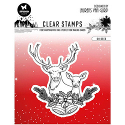 STUDIOLIGHT - Transparenten Stempel - Oh deer, Hirsche, Zweige