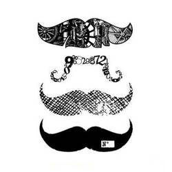 CARABELLE STUDIO Gummistempel Motivstempel  - Moustaches / Schnauzbärte