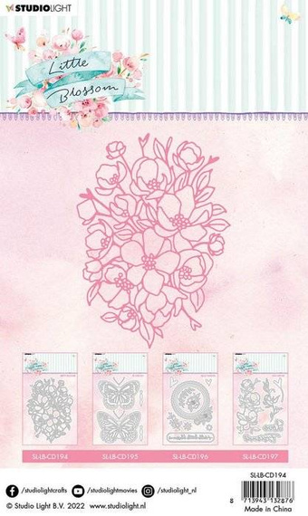 STUDIO LIGHT - Stanzform Präge Stanzschablone Cutting Die, Little blossom Blumen
