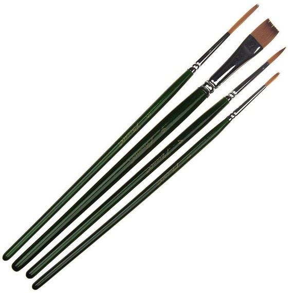 Malset - Phoenix Acrylfarben 12x12 ml, Pinsel, Palette, Block