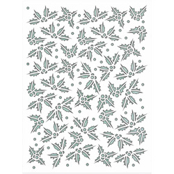 MINTAY KREATIVA  Mixed Media Schablone STENCIL - Holly Leaves