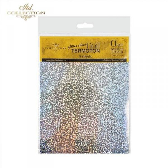 Metallische Folie Termoton glitter silber