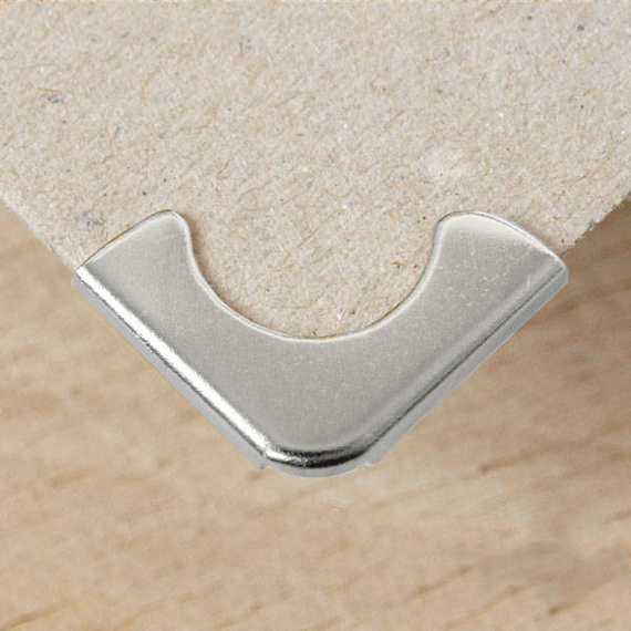 Metallecke für Alben - Nickel - 16mm - 1 Stück PF16