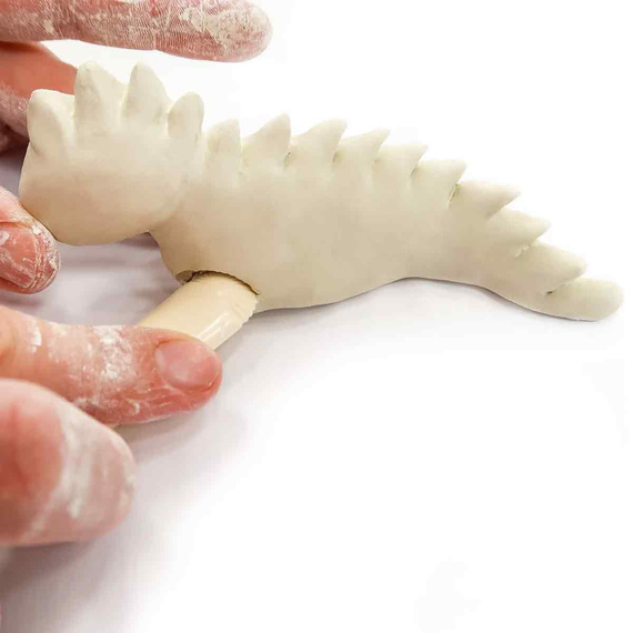 Kreativ-Set mit selbsthärtendem Ton - Monster - Farben, Werkzeuge, Pinsel