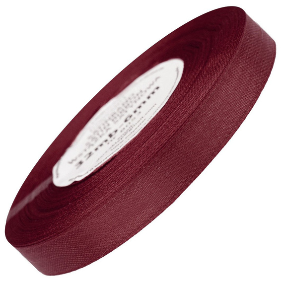 Satinband 12 mm - kastanienbraun - 32 lfm