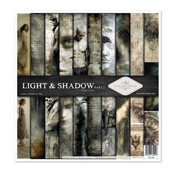 ITD COLLECTION Scrapbooking Papier Set 30x30 cm Scrapbooking Papier - Light & Shadow 2
