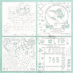 Karton MINTAY Chippies - Dekorpappe Die Cut Chipboard Dekoration Ornament - Muster 3