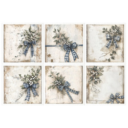 Reispapier-Set - Weihnachtssträuße - Itd Collection - RSM182 - Itd Collection