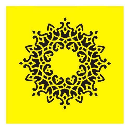 ITD Mixed Media Schablone STENCIL für Decoupage Scrapbooking 16x16, ST0134 Spitze, Serviette