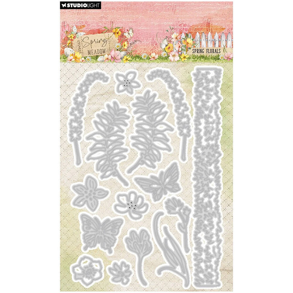 STUDIO LIGHT - Stanzform Präge Stanzschablone Cutting Die - Florals Spring Meadow