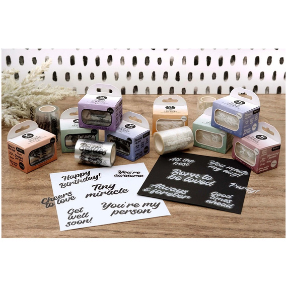 Aufkleber - Dekor Stickers - schwarze Untertitel - Studio Light - Tiny miracle