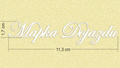 SCRAPINIEC Dekorpappe Die Cut Chipboard Dekoration, Inschrift Mapka dojazdu 3576