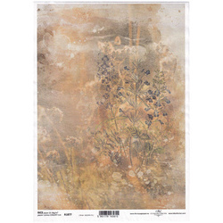 ITD Reispapier Decoupage Bastelpapier Serviettentechnik-R1877 Blumen, Wiese