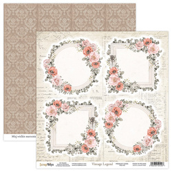 SCRAPBOYS 30x30cm doppelseitig Scrapbooking Papier Vintage Legend 03