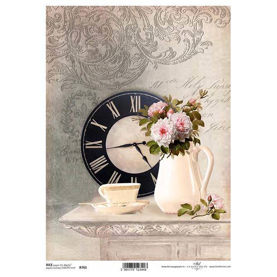 ITD Reispapier Decoupage Bastelpapier, Tea Time Teestunde Tasse R0761