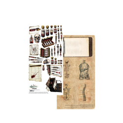ART ALCHEMY 15x30cm Scrapbooking Papier,  Behind Closed Doors - Anatomie