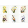 ITD Reispapier Decoupage SET Bastelpapier,  Narzissen, Narzissen, Margeriten RSM074 
