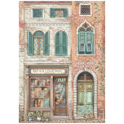 Reispapier Decoupage Bastelpapier A4 - Stamperia -Timeless 4 Cards 