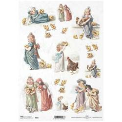 ITD Reispapier Decoupage Bastelpapier Softpapier Serviettentechnik, Kinder R823