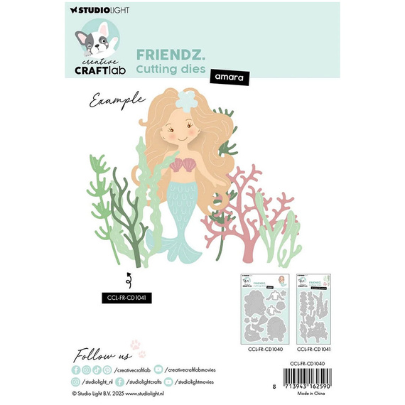 Stanzschablone – Cutting Die für Papier - StudioLight - Amara Meerjungfrau