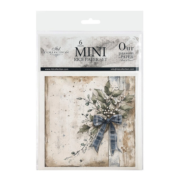 Reispapier-Set - Weihnachtssträuße - Itd Collection - RSM182 - Itd Collection