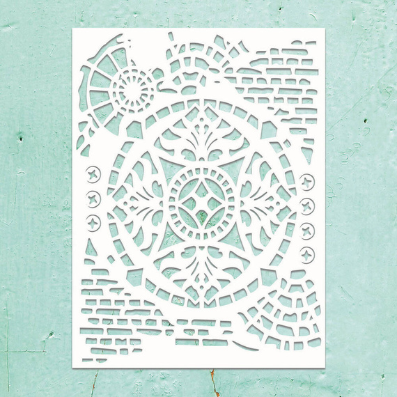 MINTAY Mixed Media Schablone STENCIL für Decoupage Scrapbooking Ornamentik