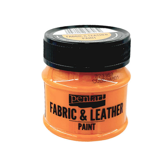 PENTART - Farbe für Textil und Leder 50 ml - orange 