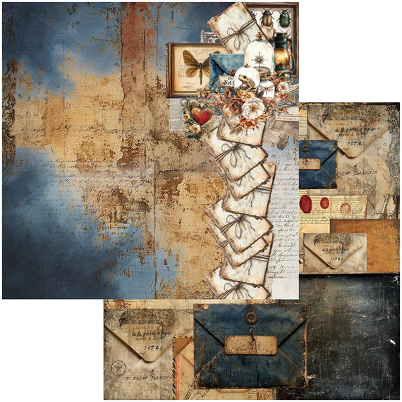 ALCHEMY OF ART Set 20x20cm Scrapbooking Papier, Behind Closed Doors