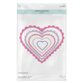 DPCRAFT Stanzform Präge Stanzschablone Cutting Die,Herzen mit Rüsche