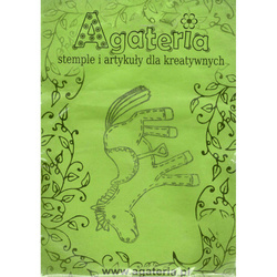 AGATERIA - Transparent Stempel Motivstempel Clear Stamp - Toy horse - Spielzeugpferd