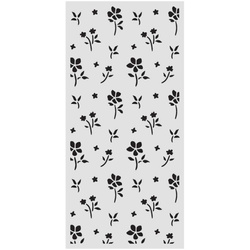 Schablone mixed-Media 3D 12x25cm - Family kleine Blumen - Stamperia