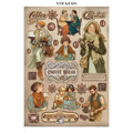 Set aus Junk Journal-Papieren, Aufklebern und Elementen - Coffee & Chocolate - Stamperia 