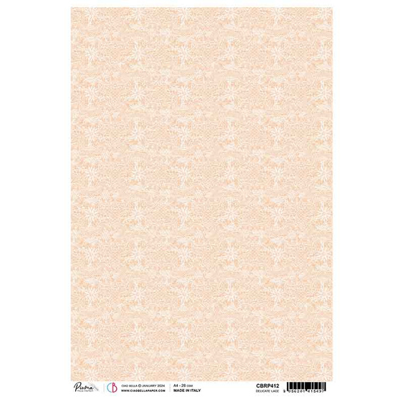 CIAO BELLA Reispapier Decoupage Bastelpapier Softpapier, Delicate Lace