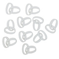 Dekorpappe Die Cut Chipboard - Stahl Liebe - Ringe 10Stk - Kreatywna Pracownia