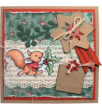 Stanzform Präge Stanzschablone Cutting Die - Marianne Design - Hangtags - Weihnachten